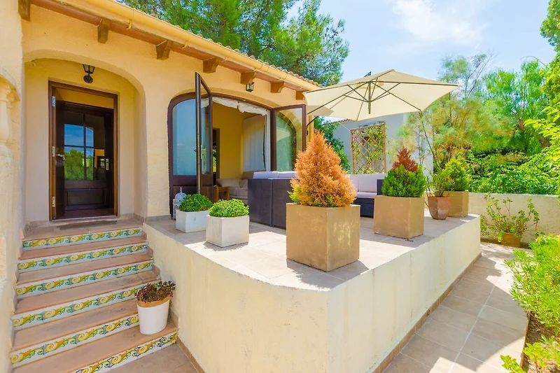 Außenseite Ferienhaus (Sommer)