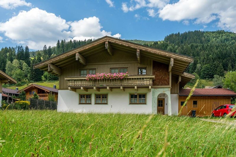 Außenseite Ferienhaus (Sommer)
