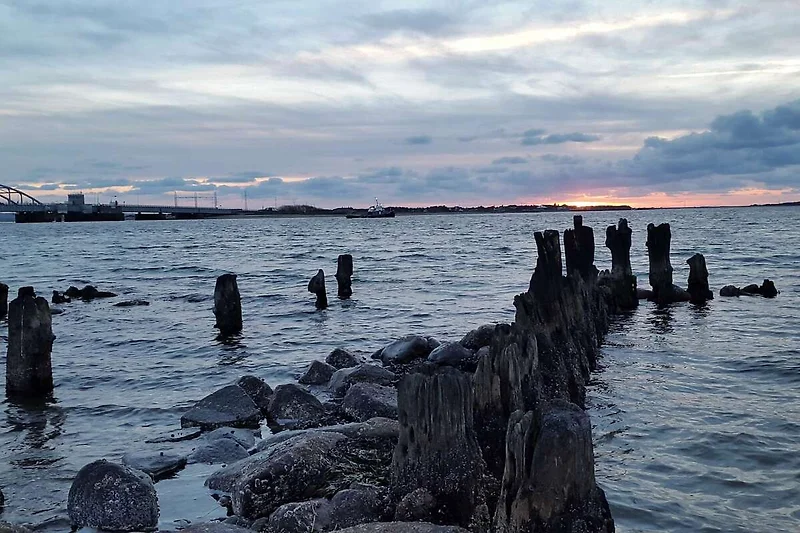 Uitzicht op het water