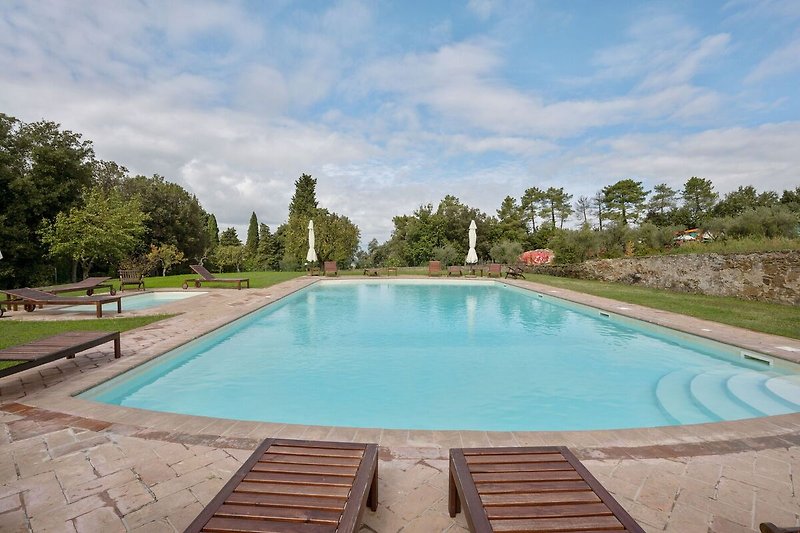 Schwimmbad des Ferienhauses