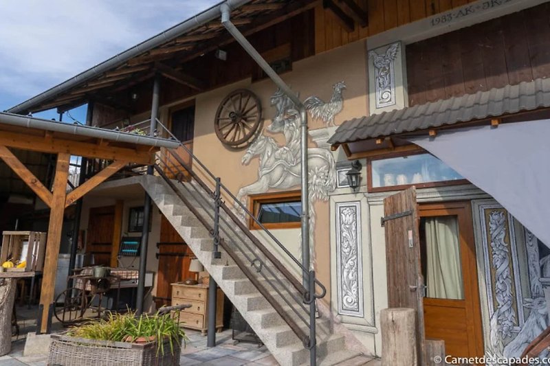 Außenseite Ferienhaus (Sommer)