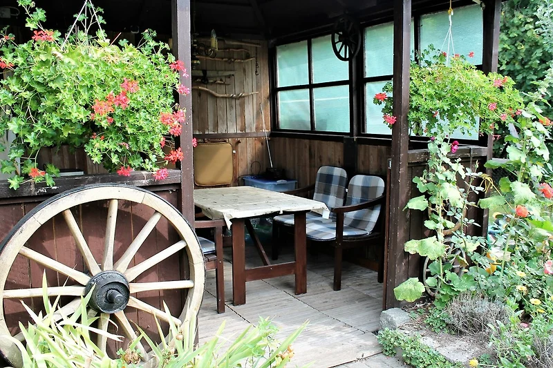 Aussicht vom Ferienhaus (Sommer)