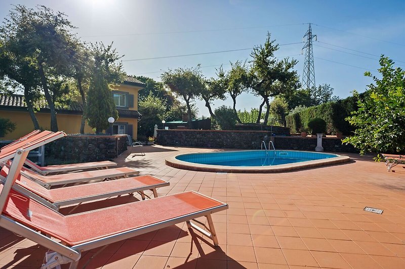 Schwimmbad des Ferienhauses