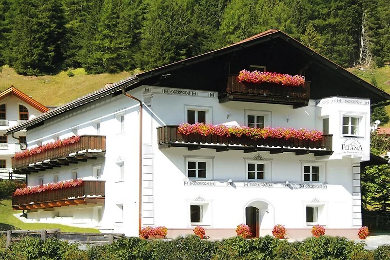 Außenseite Ferienhaus (Sommer)