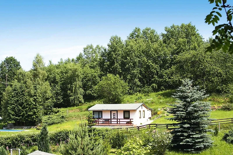 Uitzicht van vakantiehuis (zomer)