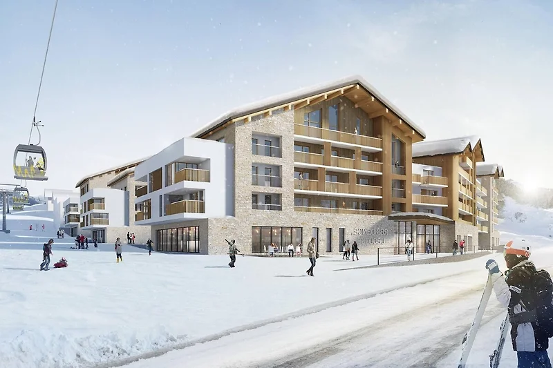 Außenseite Ferienhaus (Winter)