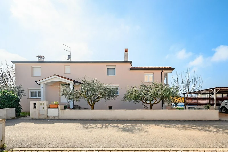 Außenseite Ferienhaus (Sommer) Außenseite Ferienhaus (Sommer)