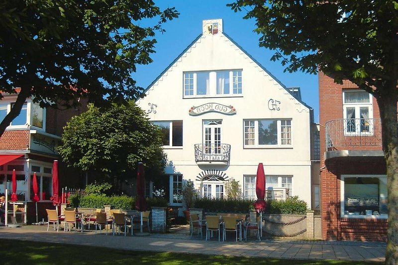 Außenseite Ferienhaus (Sommer)