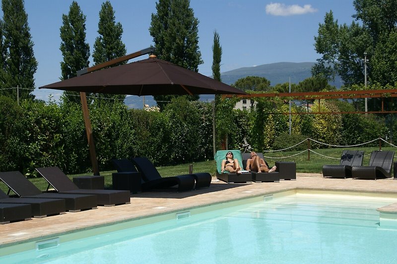 Schwimmbad des Ferienhauses