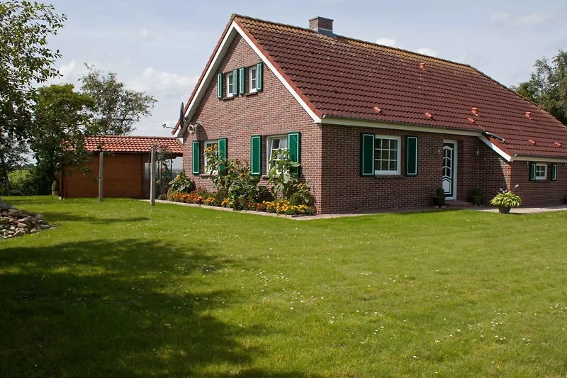 Außenseite Ferienhaus (Sommer)