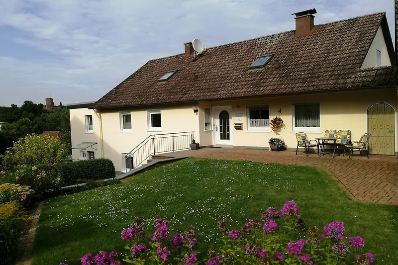 Außenseite Ferienhaus (Sommer)