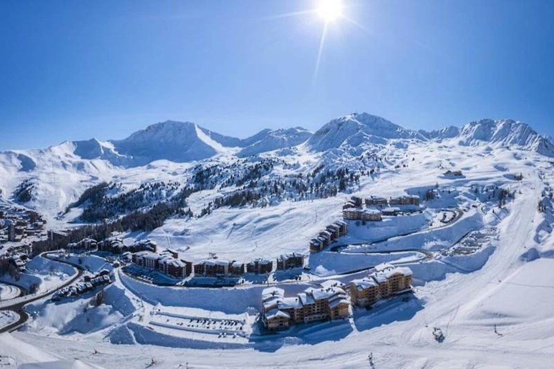 Aussicht vom Ferienhaus (Winter)