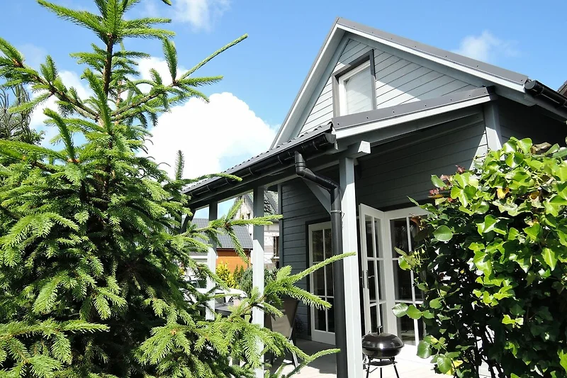 Außenseite Ferienhaus (Sommer)