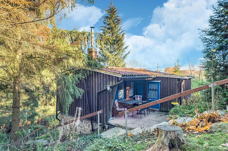 Außenseite Ferienhaus (Sommer)