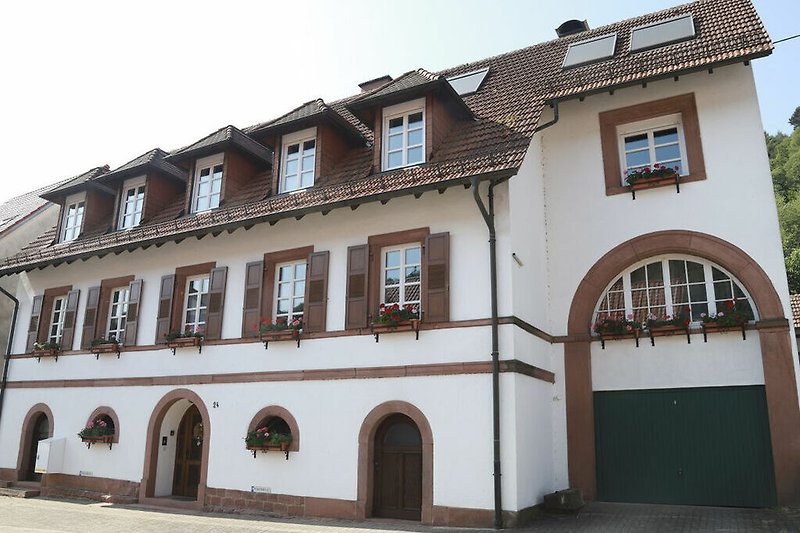 Außenseite Ferienhaus (Sommer)