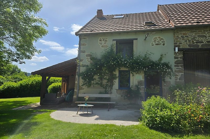 Außenseite Ferienhaus (Sommer)