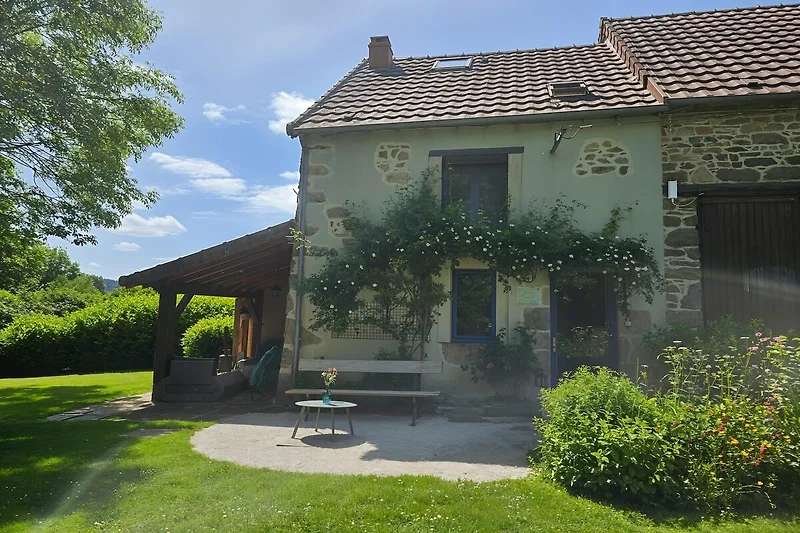Außenseite Ferienhaus (Sommer)