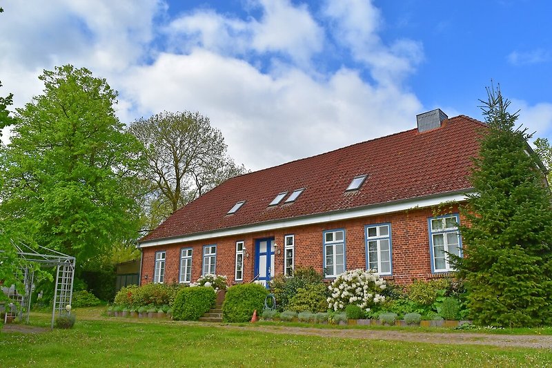 Außenseite Ferienhaus (Sommer)