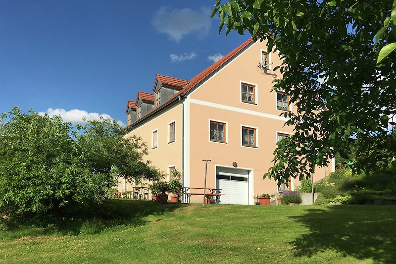 Außenseite Ferienhaus (Sommer)