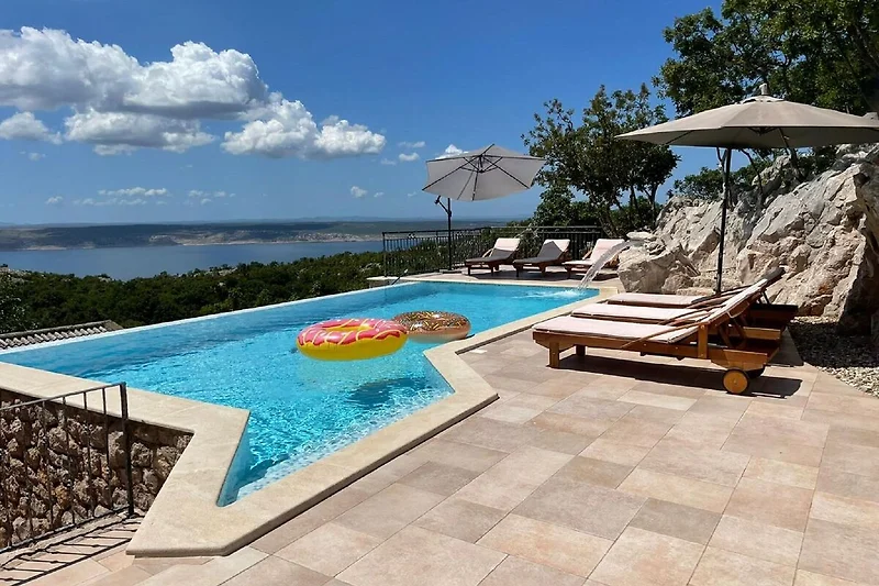 Schwimmbad des Ferienhauses