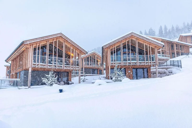 Exterieur vakantiehuis (winter)