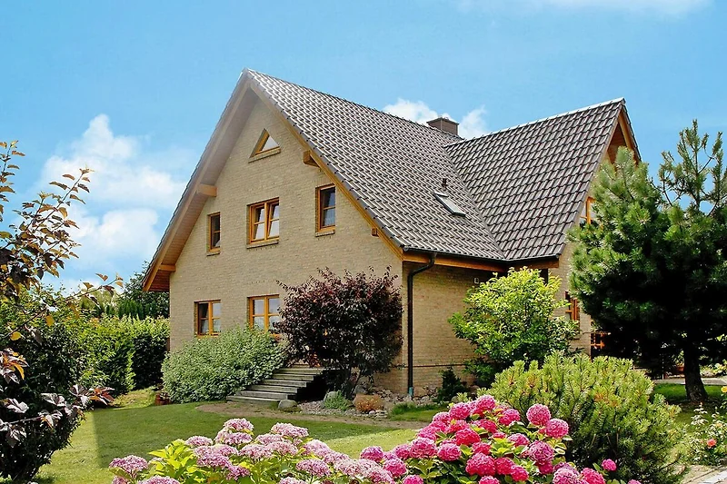 Außenseite Ferienhaus (Sommer)