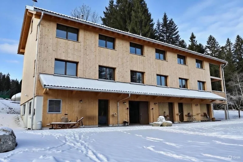 Außenseite Ferienhaus (Winter)
