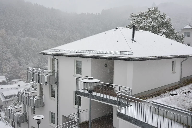 Außenseite Ferienhaus (Winter)