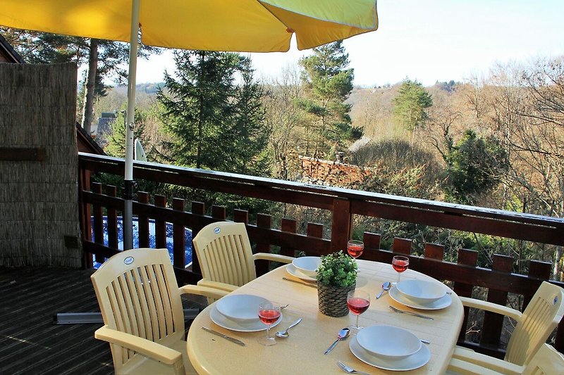 Aussicht vom Ferienhaus (Sommer)