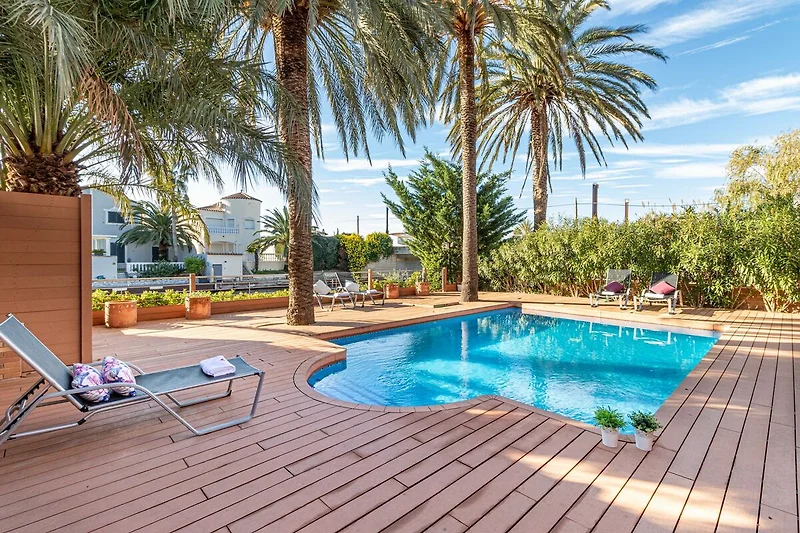 Schwimmbad des Ferienhauses