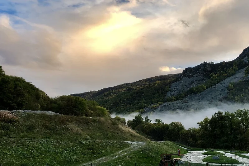Aussicht vom Ferienhaus (Sommer)