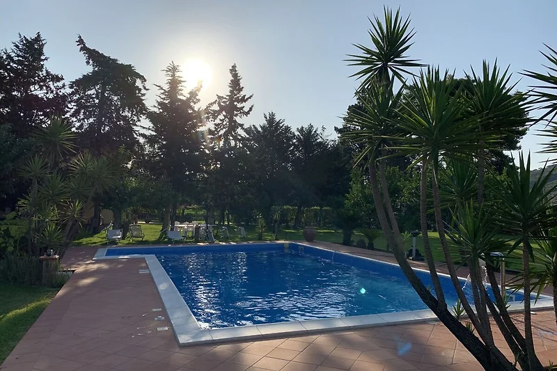 Schwimmbad des Ferienhauses