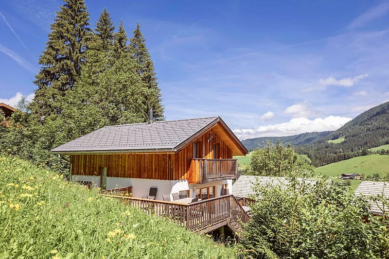 Außenseite Ferienhaus (Sommer)