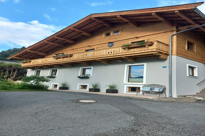 Außenseite Ferienhaus (Sommer)