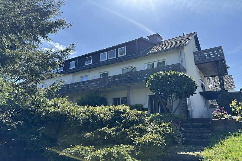 Außenseite Ferienhaus (Sommer)
