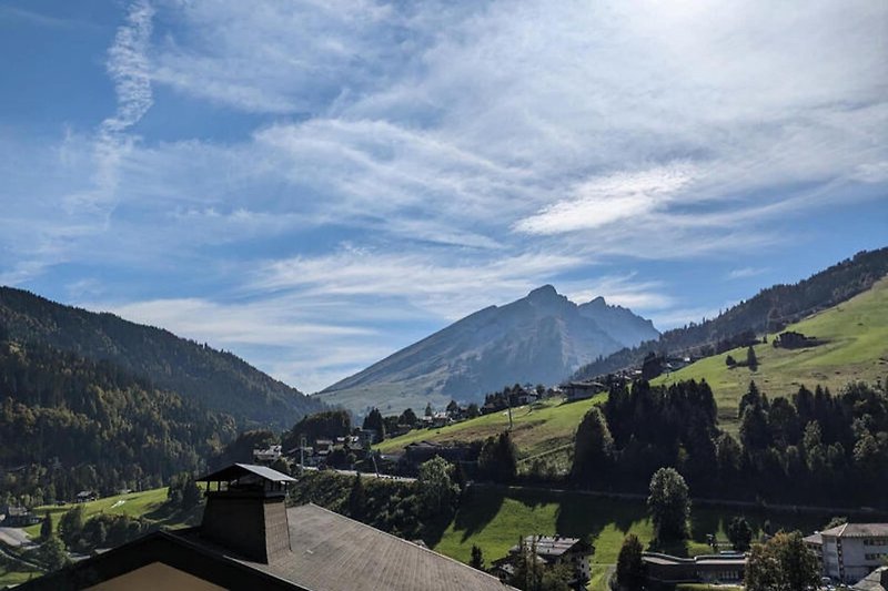 Aussicht vom Ferienhaus (Sommer)