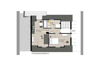 Holiday apartment with 1 bedroom