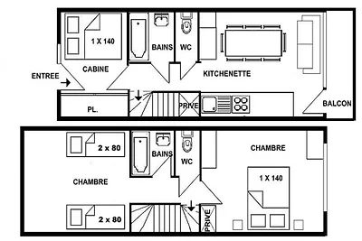 Ferienwohnung in der Nähe der Skipisten von...