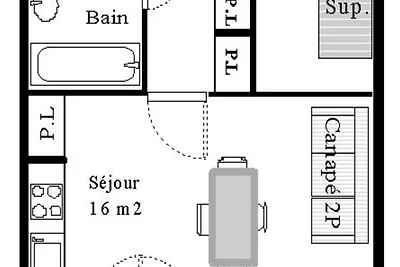 Kleine Chalet-Atmosphäre mit Bergblick.