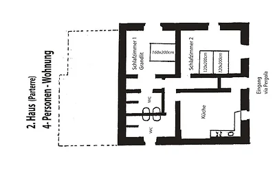 L`Aione, 2-4-Personen-Wohnung