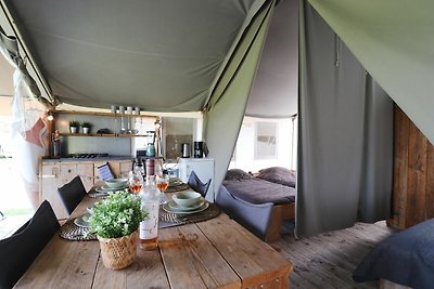 Spaziosa tenda safari glamour