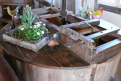 Schöne authentische Mühle nahe am Meer