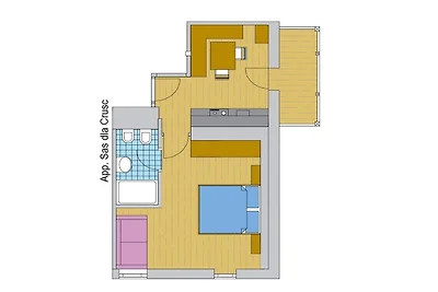 Bauernhof mit 1 Schlafzimmer