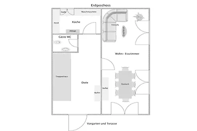 Ferienhaus mit 3 Schlafzimmer