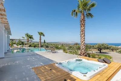 Privé villa-vakantie op Rhodes voor 8