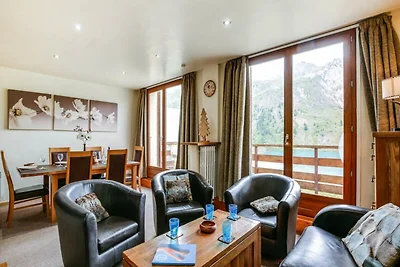 Apartment in Tignes mit Seeblick