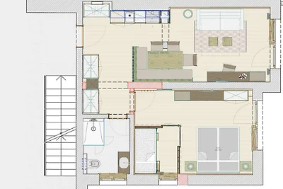 Ferienwohnung mit 1 Schlafzimmer für 6...