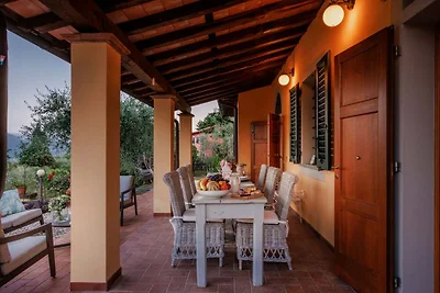 Villa nabij Lucca met wijngaardzicht