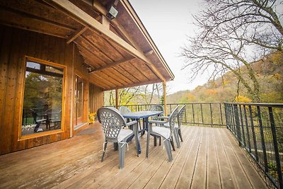 Ferienhaus mit Flussblick