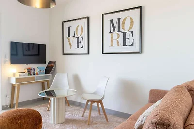 Moderne Maisonette mit Terrasse mit Meerblick